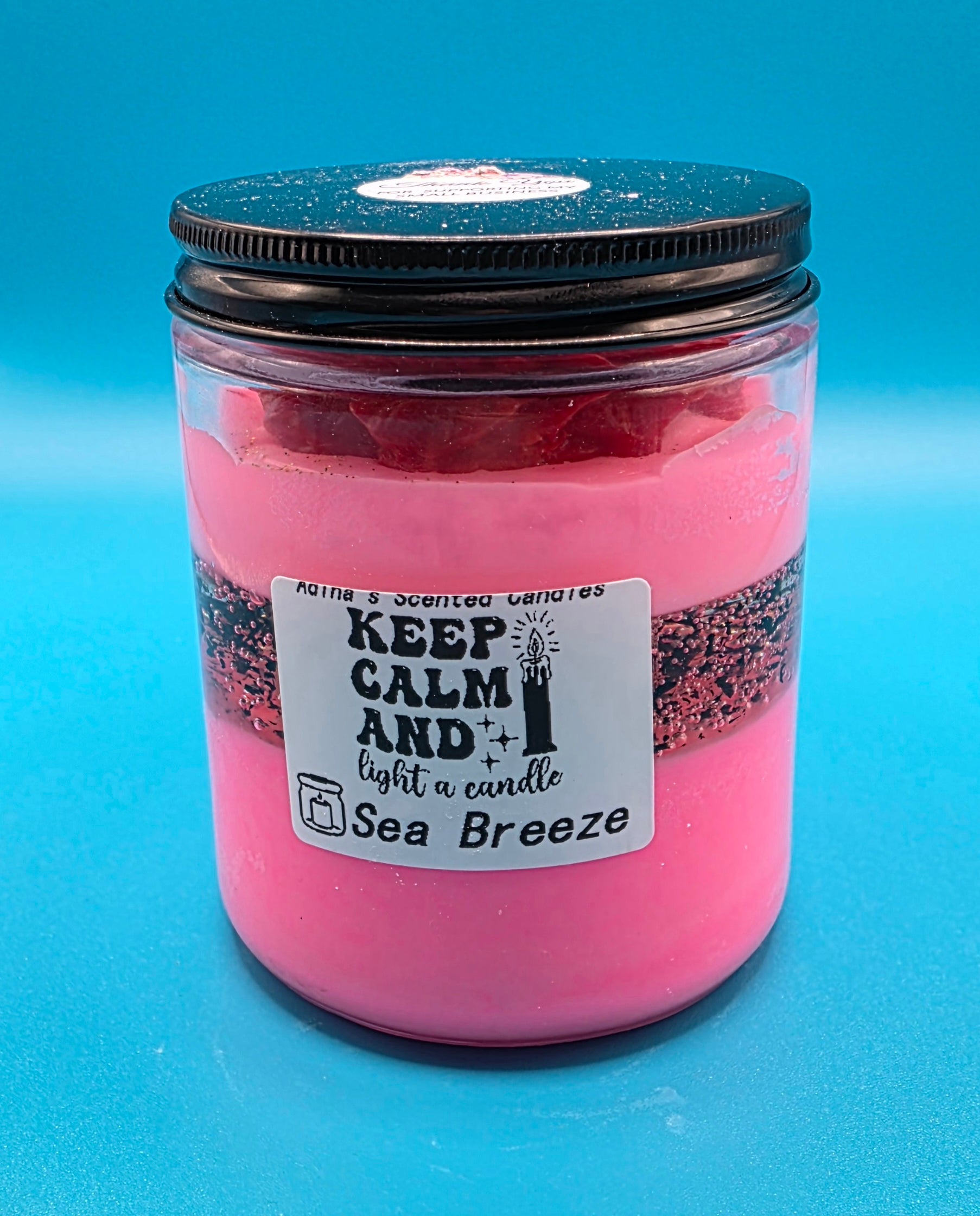 Handmade Scented Candle – Jar Design with Lid